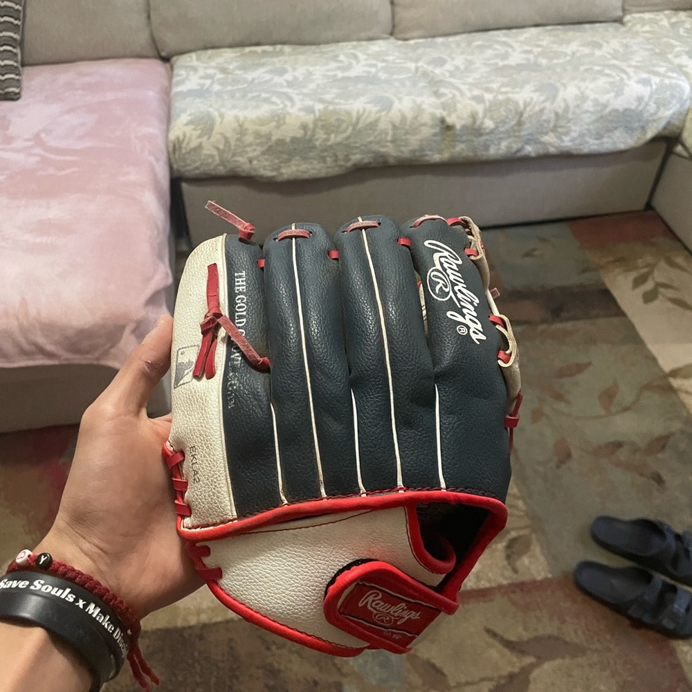 Rawlings Glove - Black, Red, and White